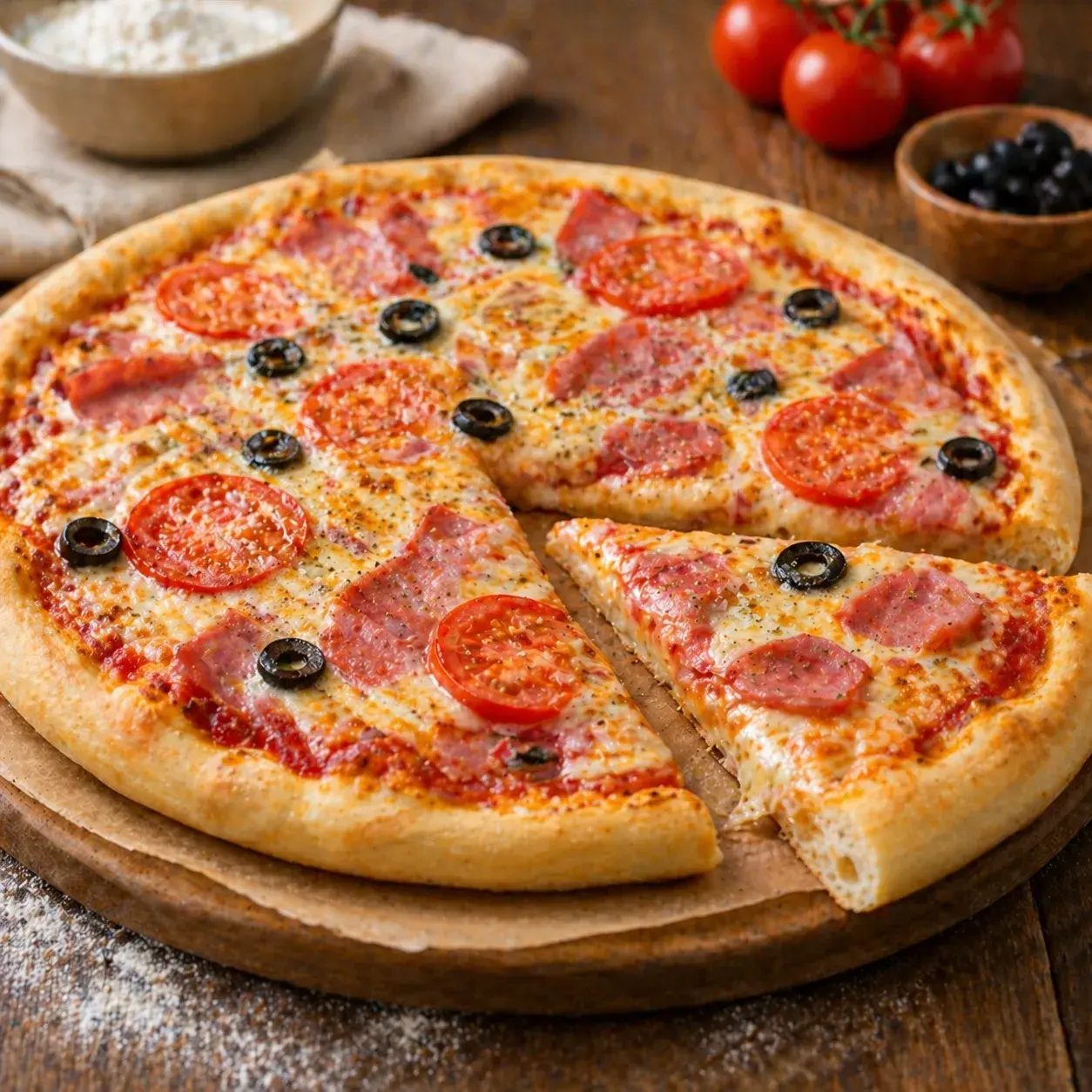 Мягкое тесто для пиццы как в пиццерии (+пицца)